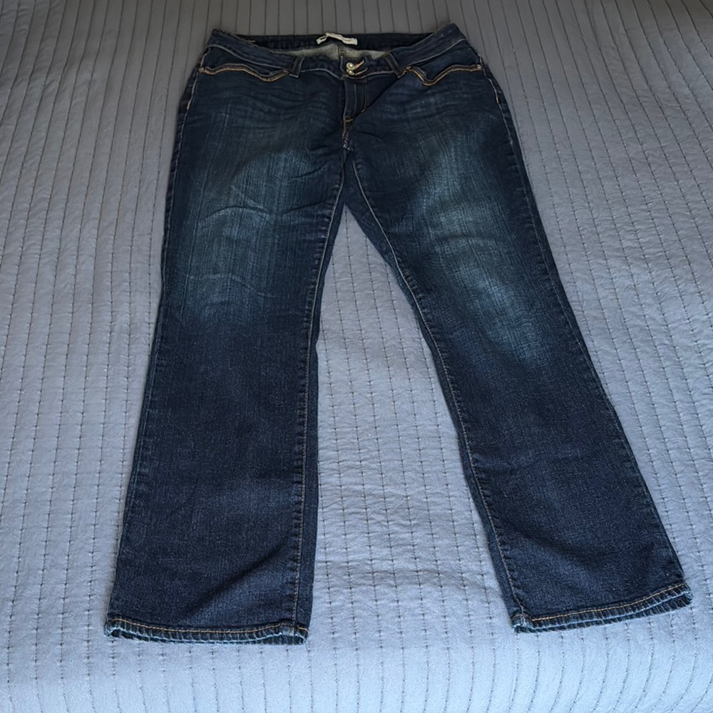 Levi's Classic 528 Blue Curvy Straight Leg Jeans